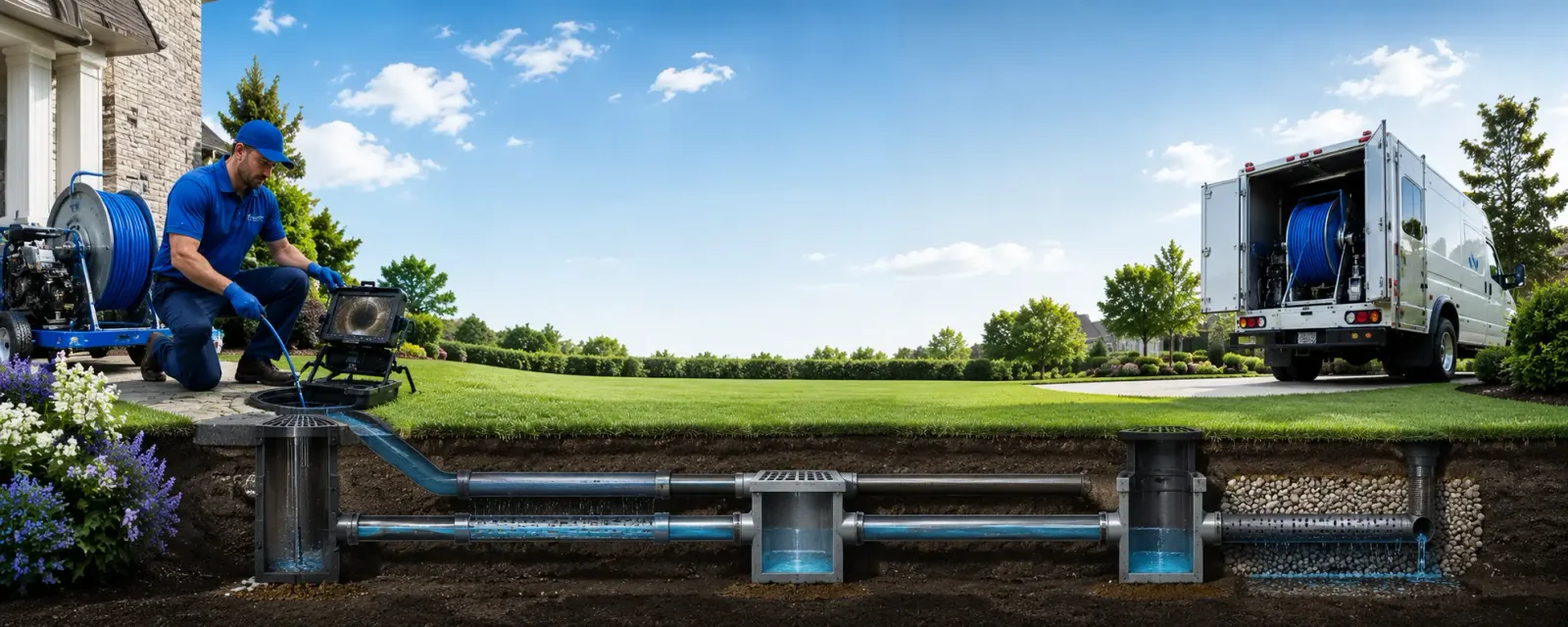 Outdoor drain cleaning information for Le Roy, KS
